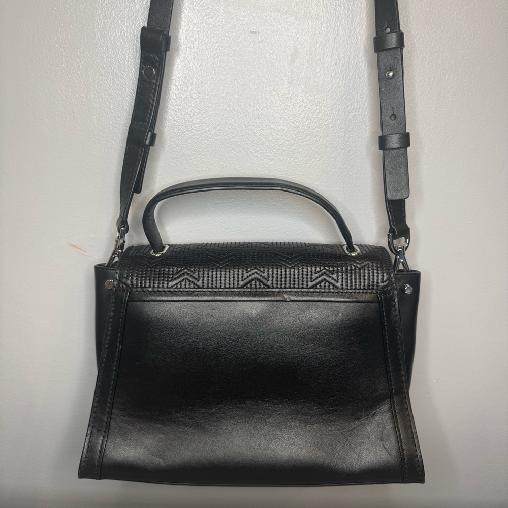 Michael Kors Whitney Medium Quilted Top Handle Satchel Black / Silver - Picture 6 of 11